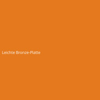 Leichte Bronze-Platte